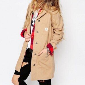 Vans Command Rocko Utility Cargo Pocket Twill Drill Chore Trench Coat